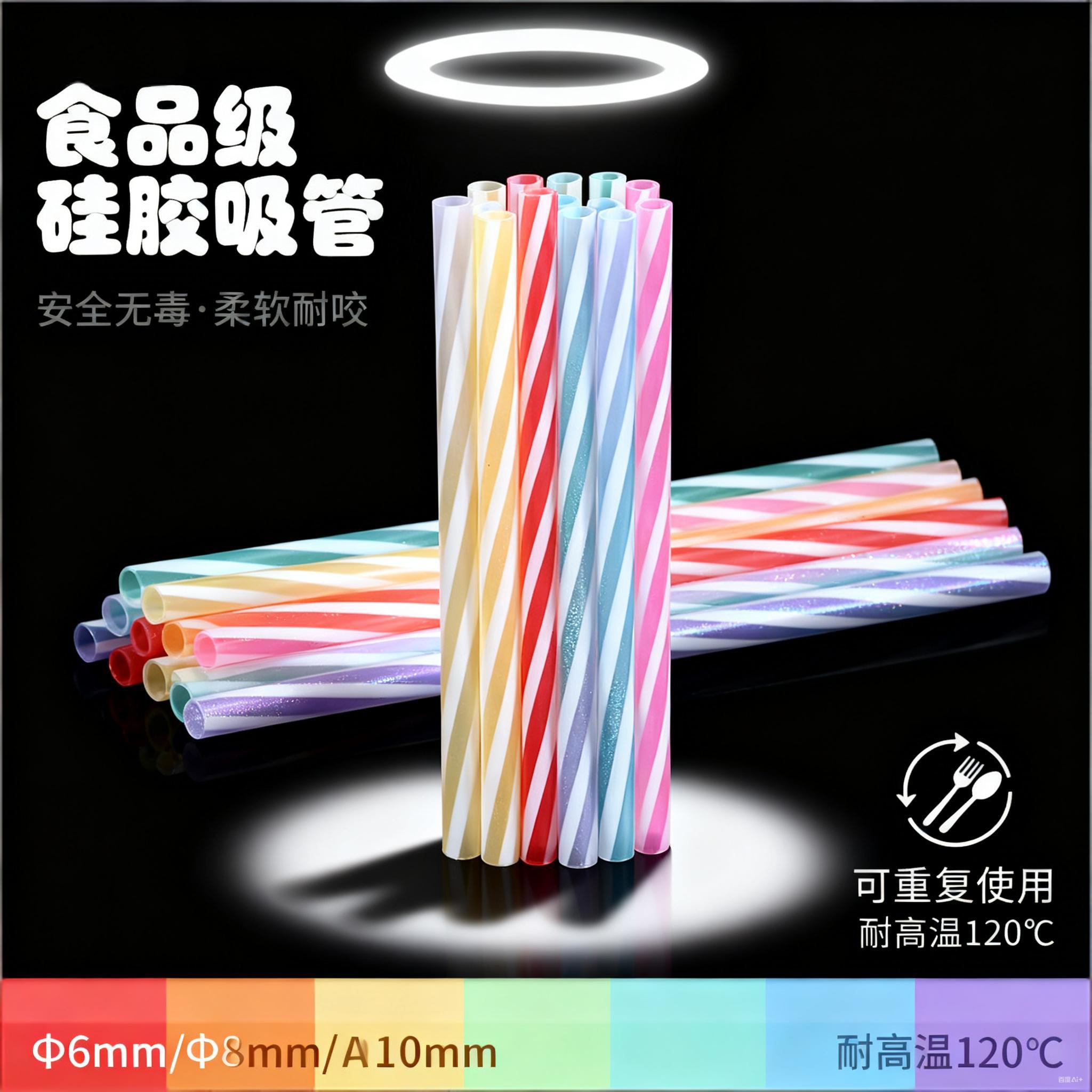 食品级硅胶吸管