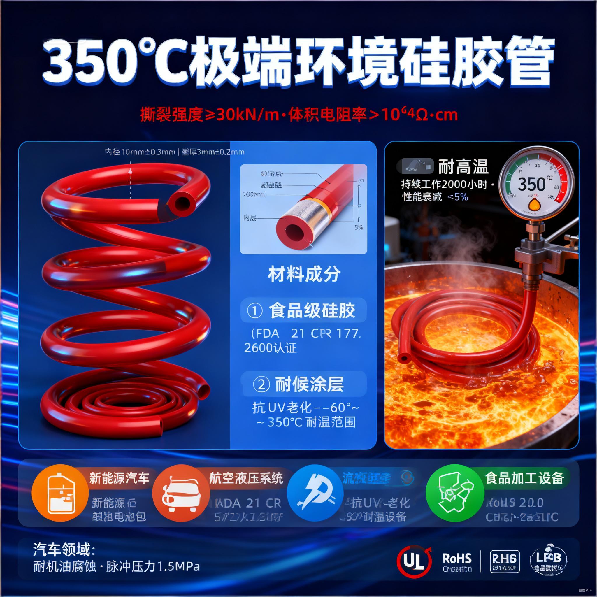 350°高温硅胶管